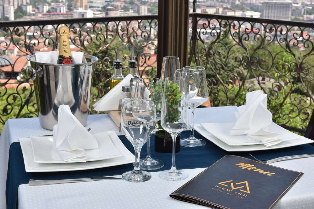 View Inn Boutique Hotel Skopie Restaurante foto